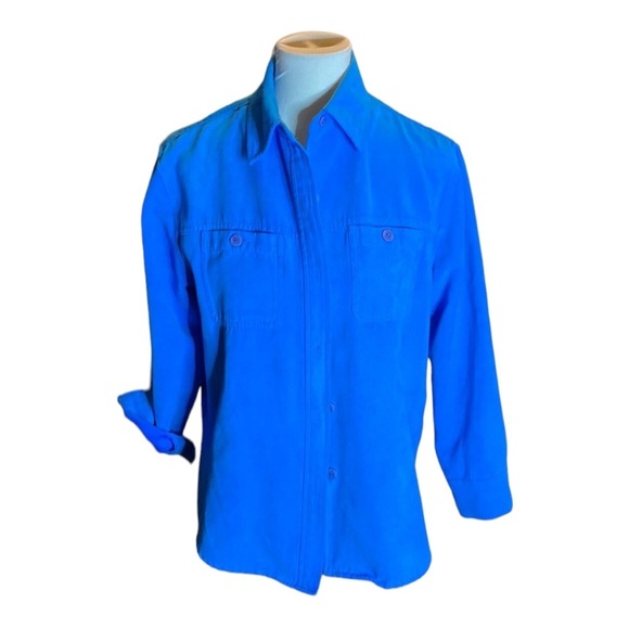 Gorgeous Electric Blue Draper’s & Damon Buttoned Down - Picture 1 of 4
